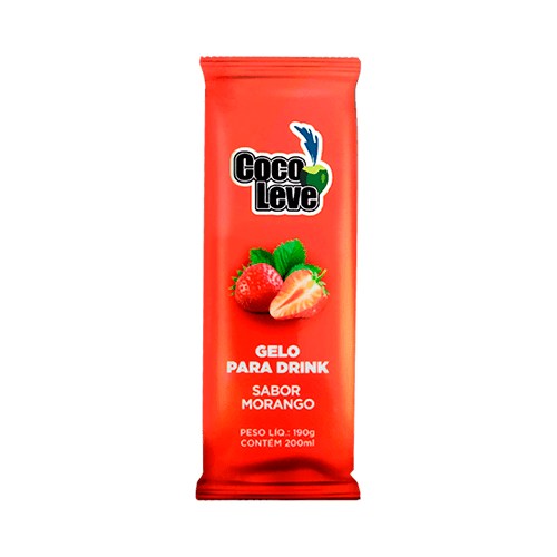 Gelo de côco/ morango
